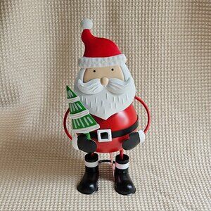 Ashland Christmas - Bobble Santa Tabletop Decor - NEW with tag